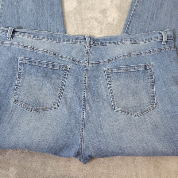 Glorai Vanderbilt Amanda Women Jeans 24W Plus Straight Leg Medium Blue SL52E - Picture 6 of 9